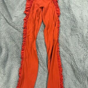 burnt orange/red lululemon Leggings